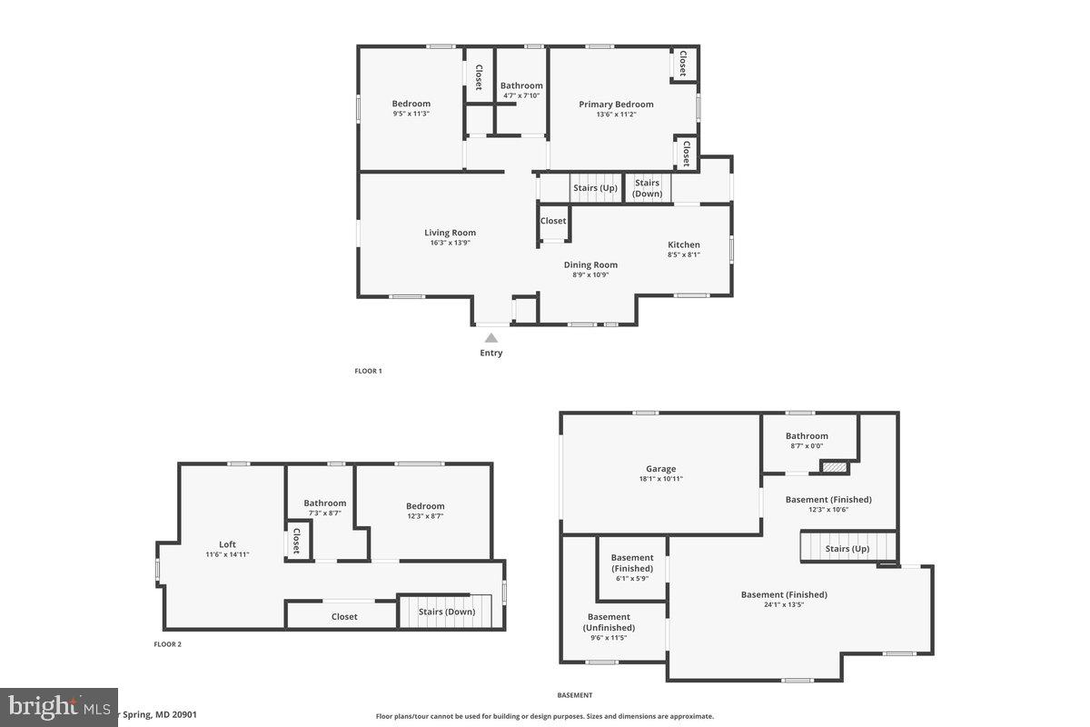 6 East Hamilton Avenue Silver Spring, MD 20901 - Photo 47 of 47 All Levels Floor Plan