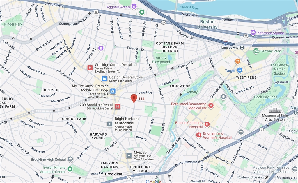 114 St Paul Street, Unit 5 Brookline, MA 02446 - Photo 22 of 22 a white painted wall with white walls and white umbrella