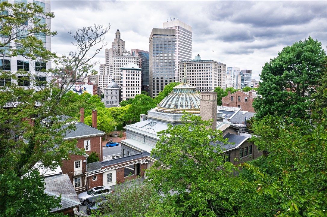 View of downtown from deck