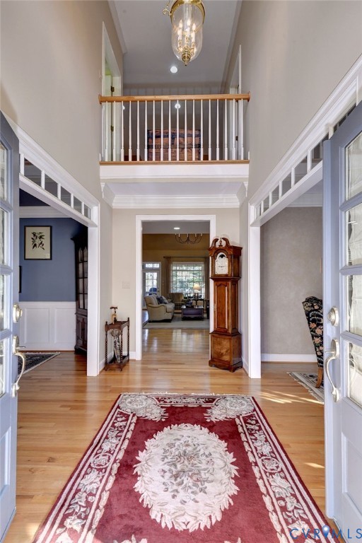 1613 River Ridge Williamsburg, VA 23185 - Photo 7 of 82 Entryway featuring a high ceiling, a chandelier, c