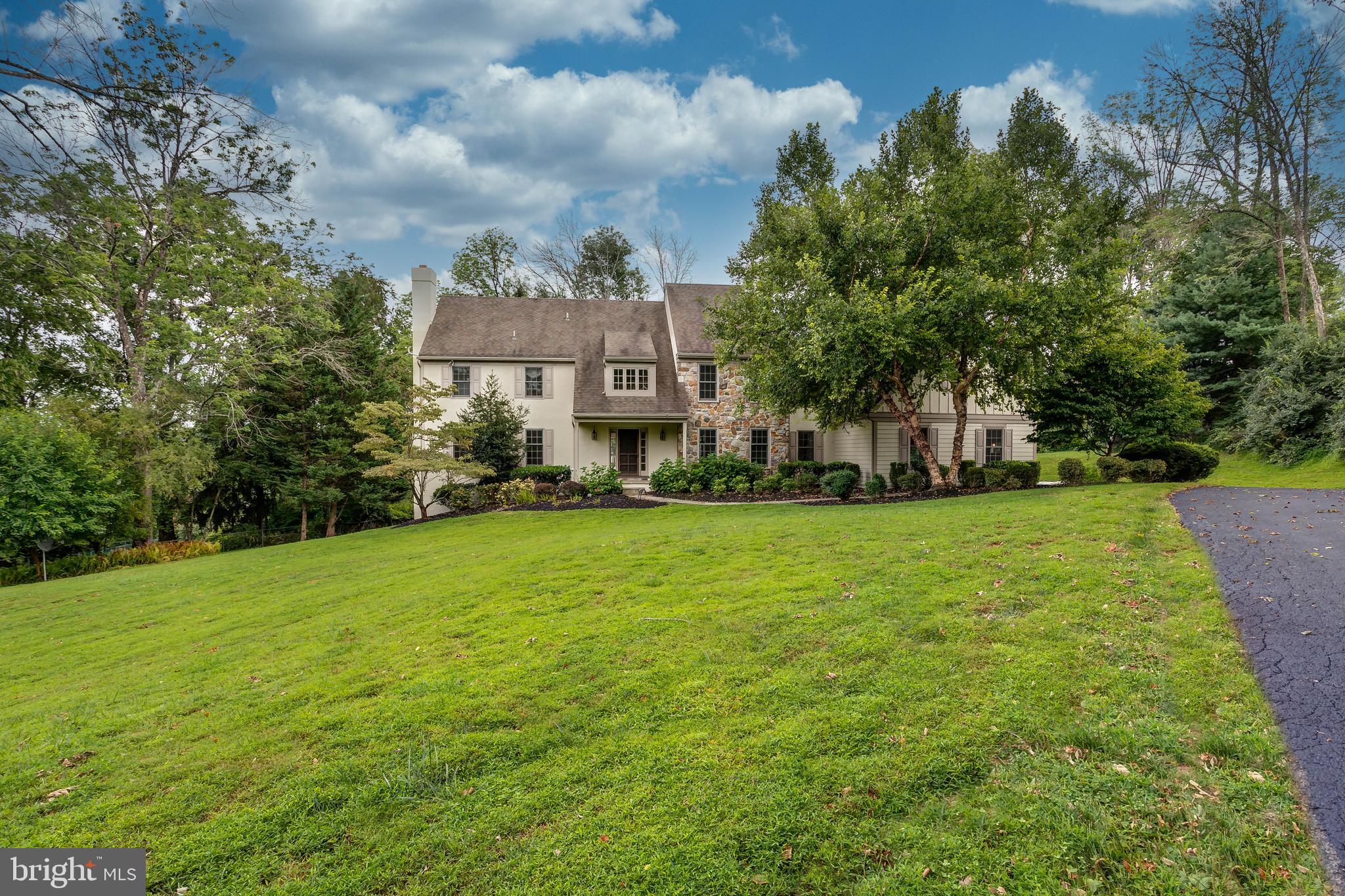 41 Old Covered Bridge Road Newtown Square, PA 19073 - Photo 2 of 58 a view of a house with a big yard