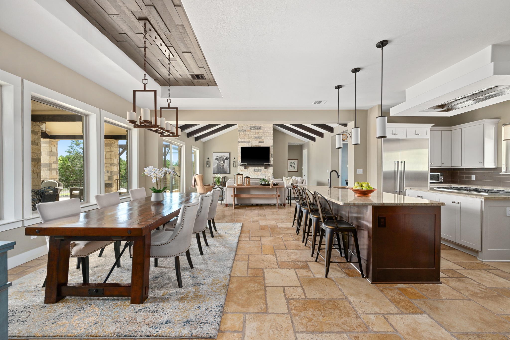 1001 La Cantera Leander, TX 78641 - Photo 40 of 40 a view of a dining room with furniture window and wooden floor