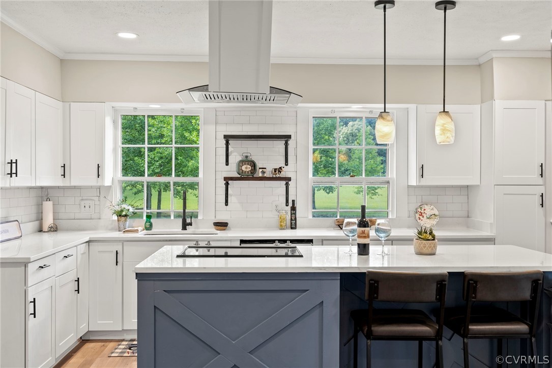 2510 Broad St Road Gum Spring, VA 23065 - Photo 14 of 44 a kitchen with a sink stove and cabinets