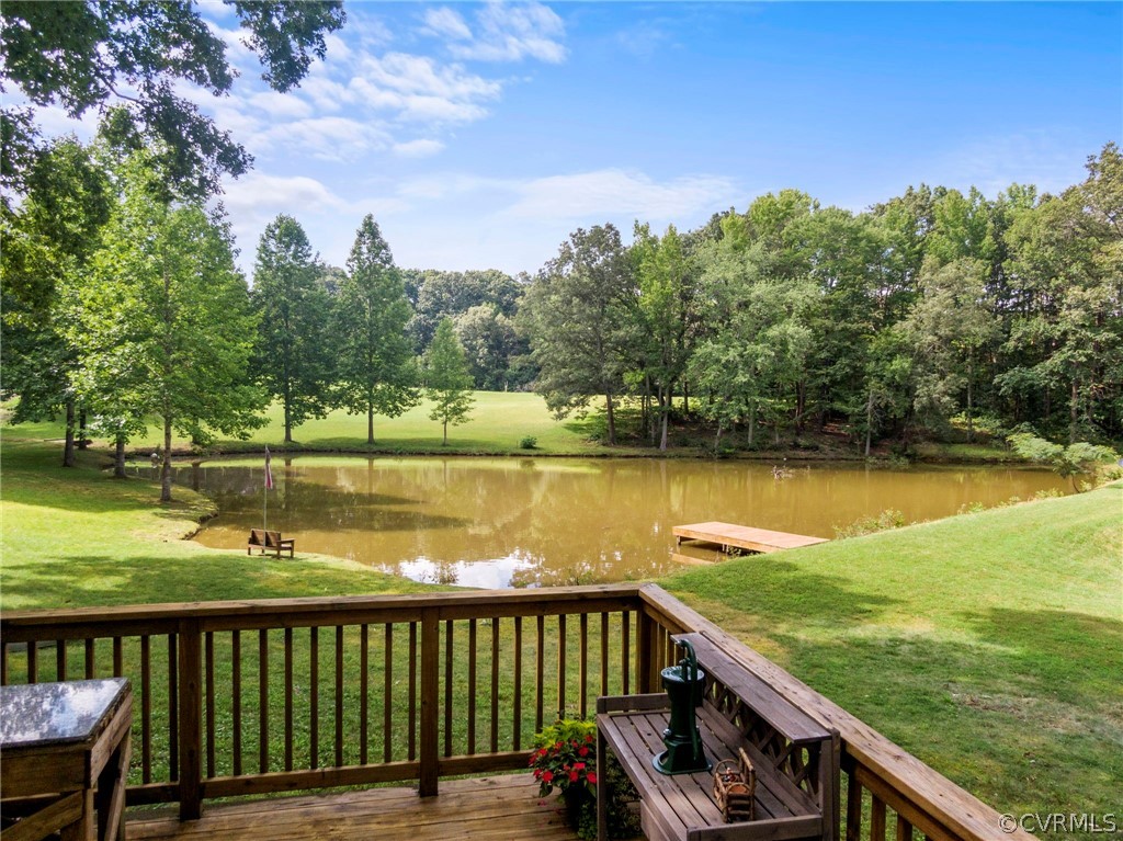 2510 Broad St Road Gum Spring, VA 23065 - Photo 37 of 44 a view of lake from balcony with outdoor space