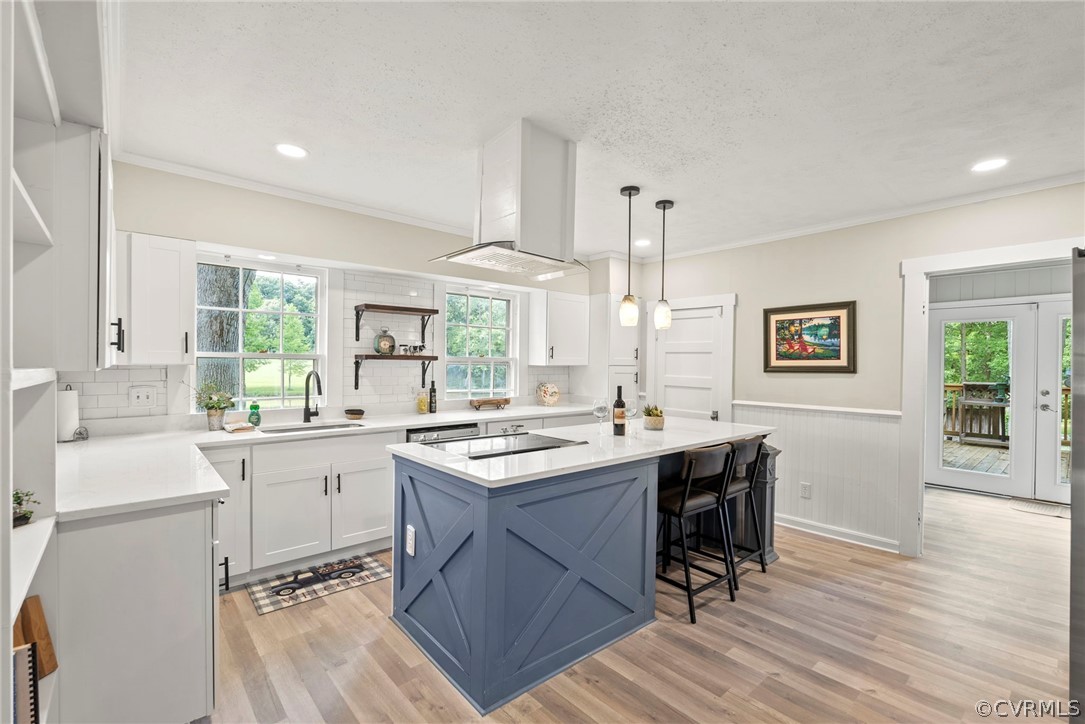 2510 Broad St Road Gum Spring, VA 23065 - Photo 8 of 44 a kitchen with a sink a stove a refrigerator and cabinets