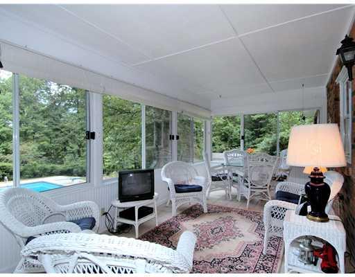 216 Woodcroft Road Economy, PA 15005 - Photo 5 of 18 Sunroom. Truly a Sun Room with "Windowed Walls" overlooks the In Ground Pool and also accesses the Yard ,New Brick Patio and Waterfall. Mature Trees Outline the Yard and Add Privacy!