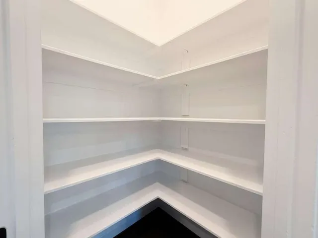 a close view of closet