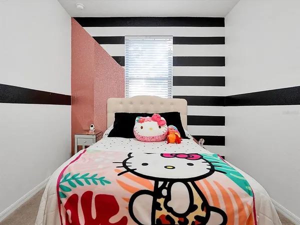 a room that has a table and a chair