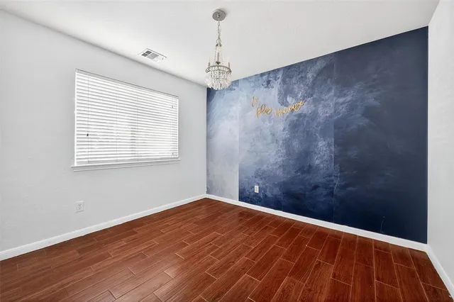 wooden floor in a room