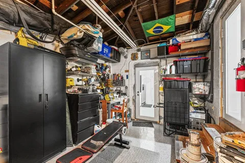 a view of storage and utility room