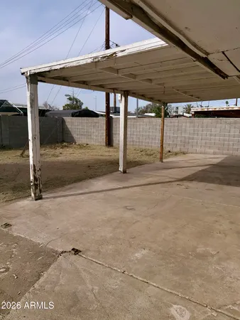 a view of parking garage