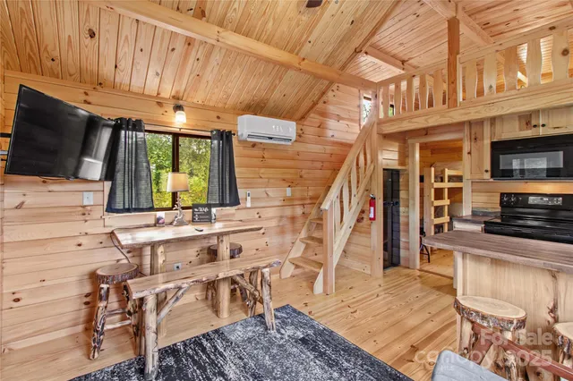 a very nice looking room with a large window