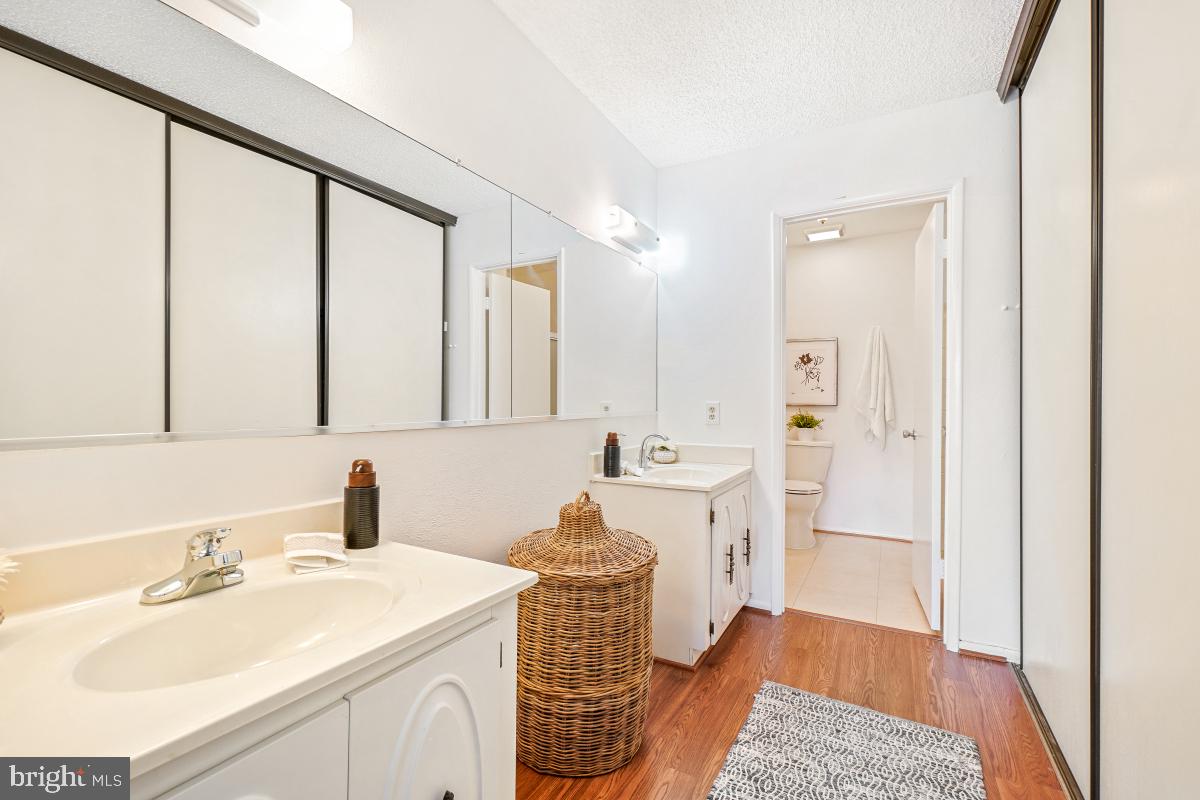 3511 Forest Edge Drive, Unit 173C Silver Spring, MD 20906 - Photo 17 of 52 a bathroom with a sink and a mirror