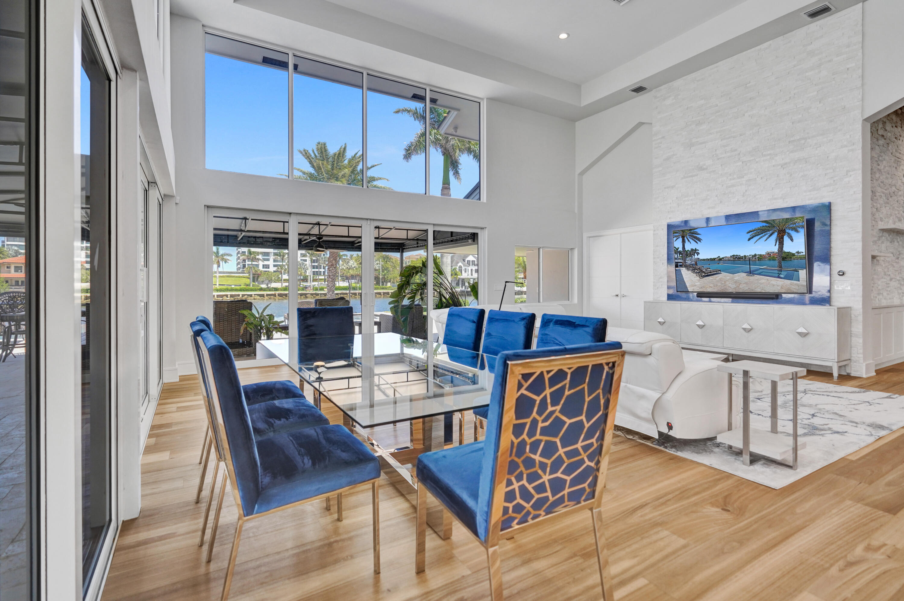 961 Iris Drive Delray Beach, FL 33483 - Photo 21 of 59 a dining room with furniture and wooden floor
