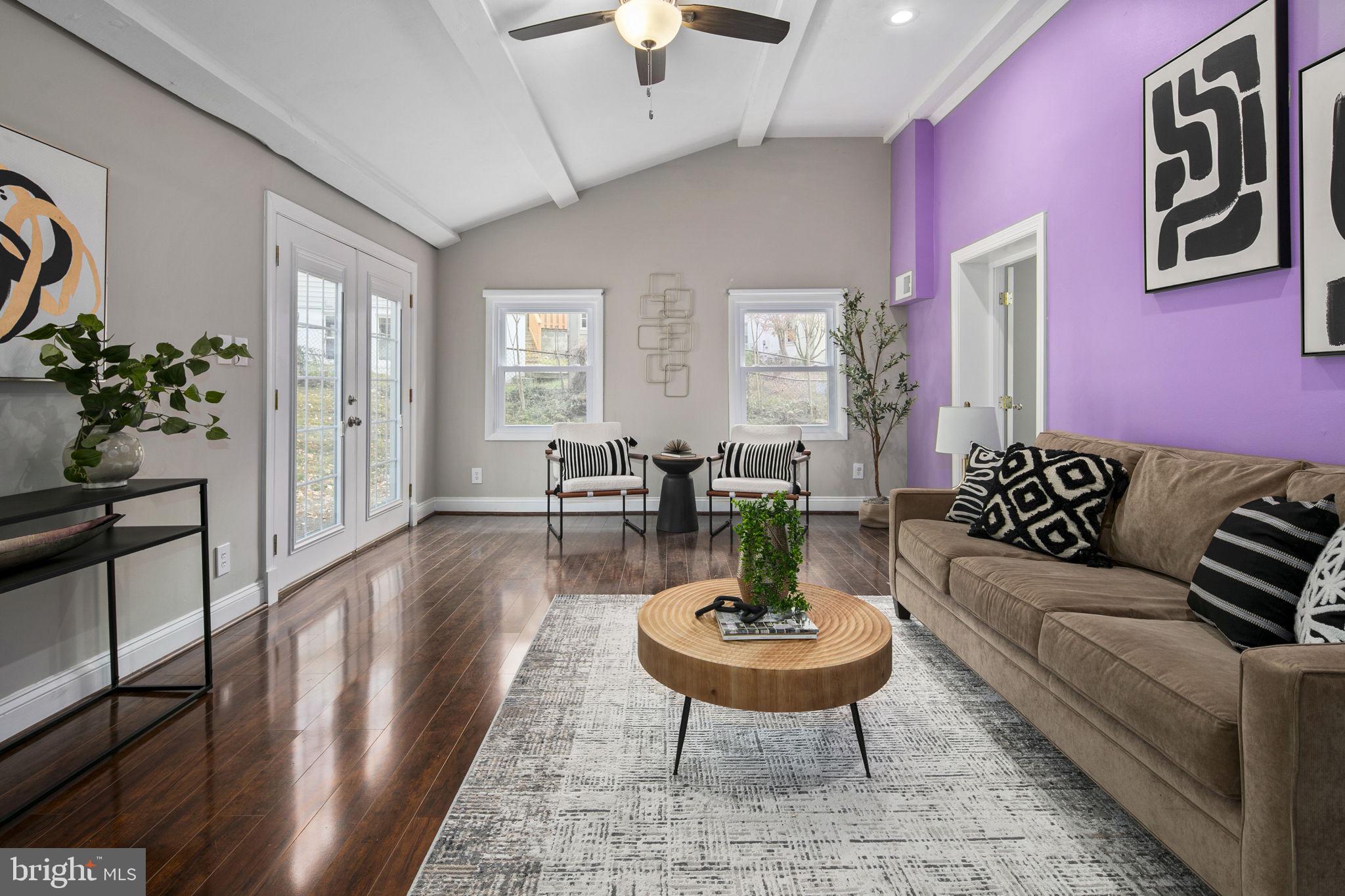 3424 Spring Drive Alexandria, VA 22306 - Photo 22 of 52 a living room with furniture and wooden floor
