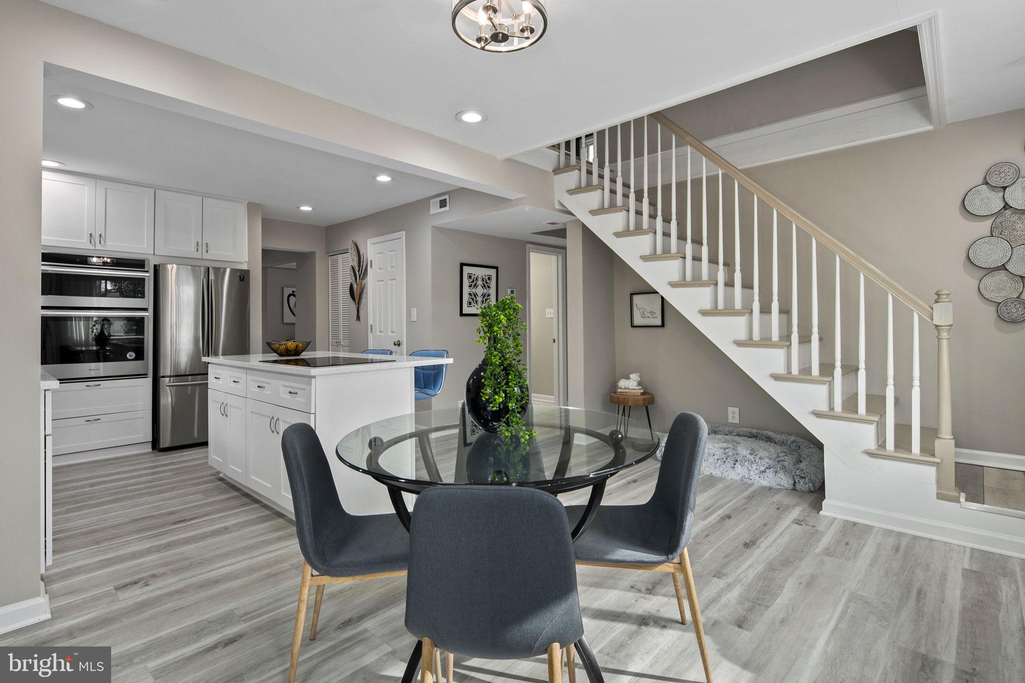 3424 Spring Drive Alexandria, VA 22306 - Photo 9 of 52 a view of kitchen dining table and chairs