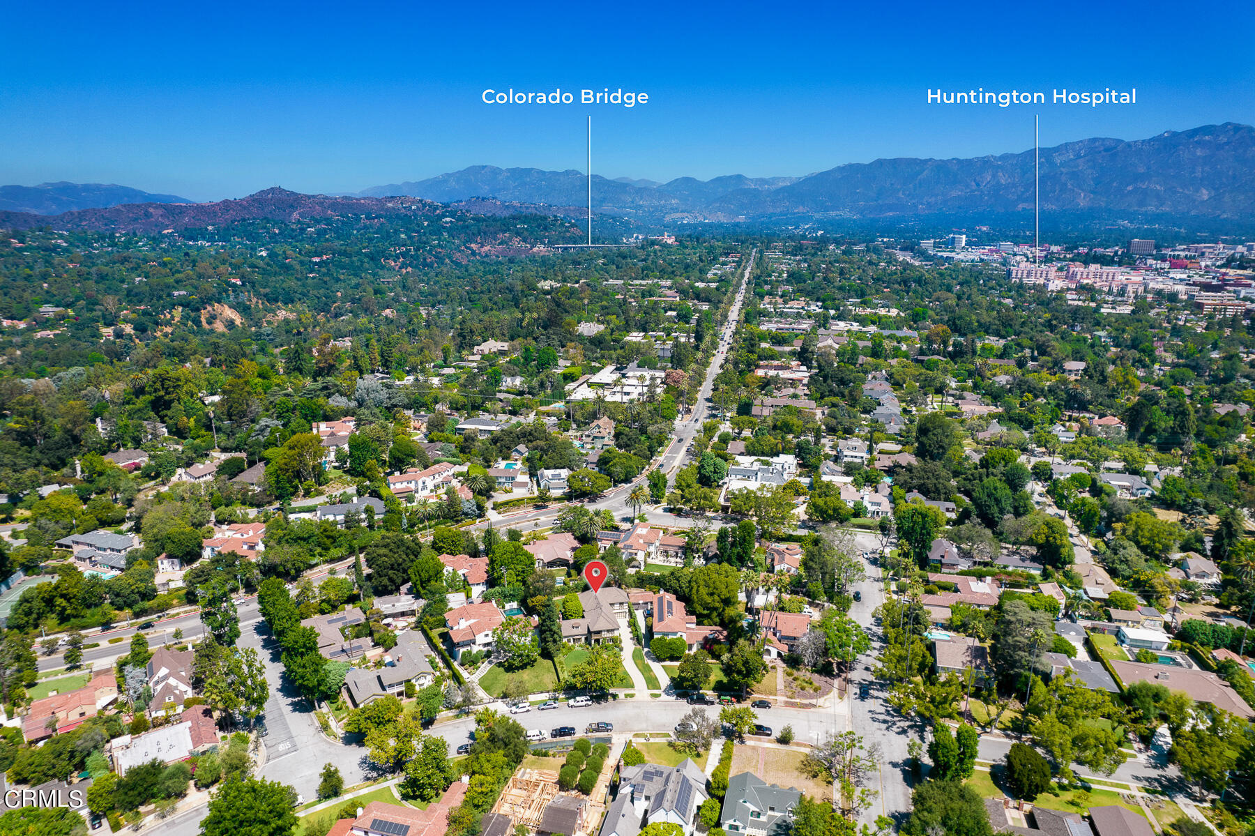 425 Prospect Circle South Pasadena, CA 91030 - Photo 19 of 19 a view of a city with lush green forest