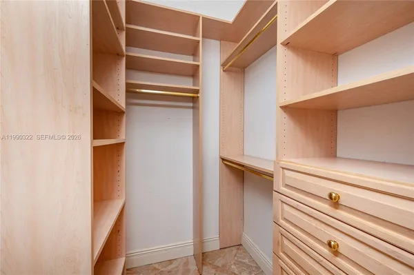 a view of an empty room