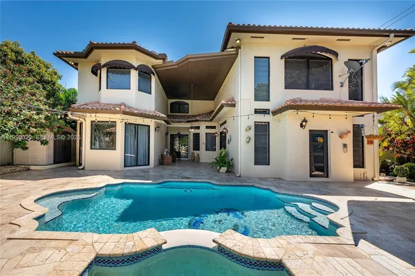 a view of building and yard