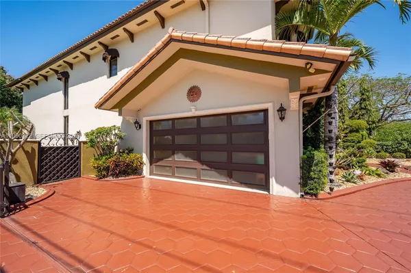 a front view of a house with wooden floor