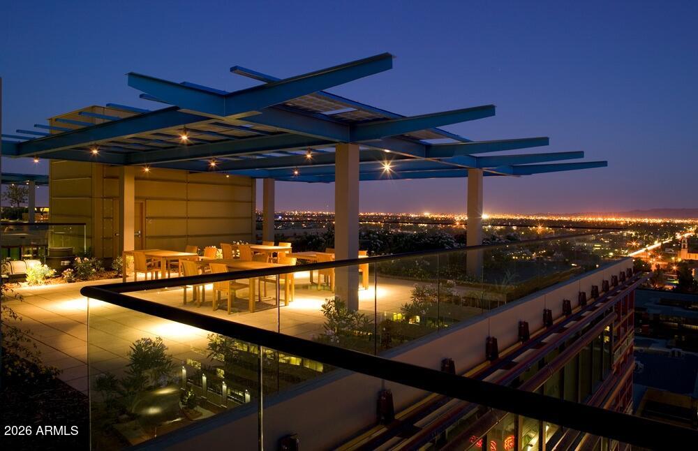 4808 North 24th Street, Unit 325 Phoenix, AZ 85016 - Photo 38 of 39 Night Rooftop View