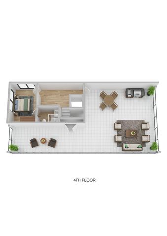 a picture of a room with a rug