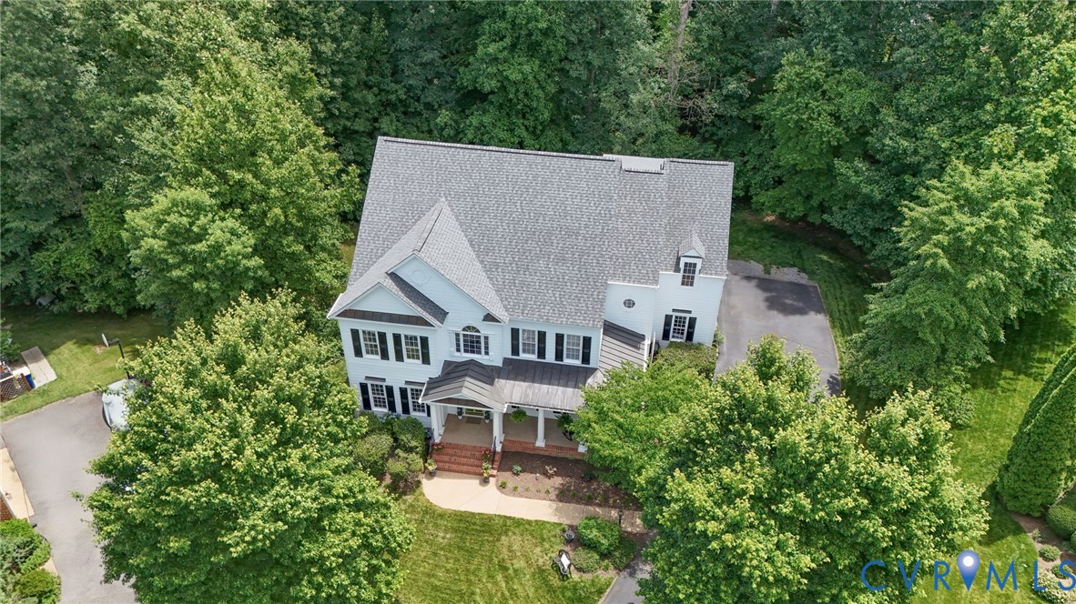 13424 Tipple Point Road Midlothian, VA 23114 - Photo 46 of 53 an aerial view of a house with a garden