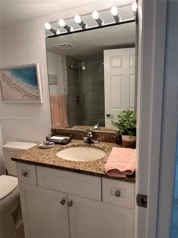 a room with furniture and stairs