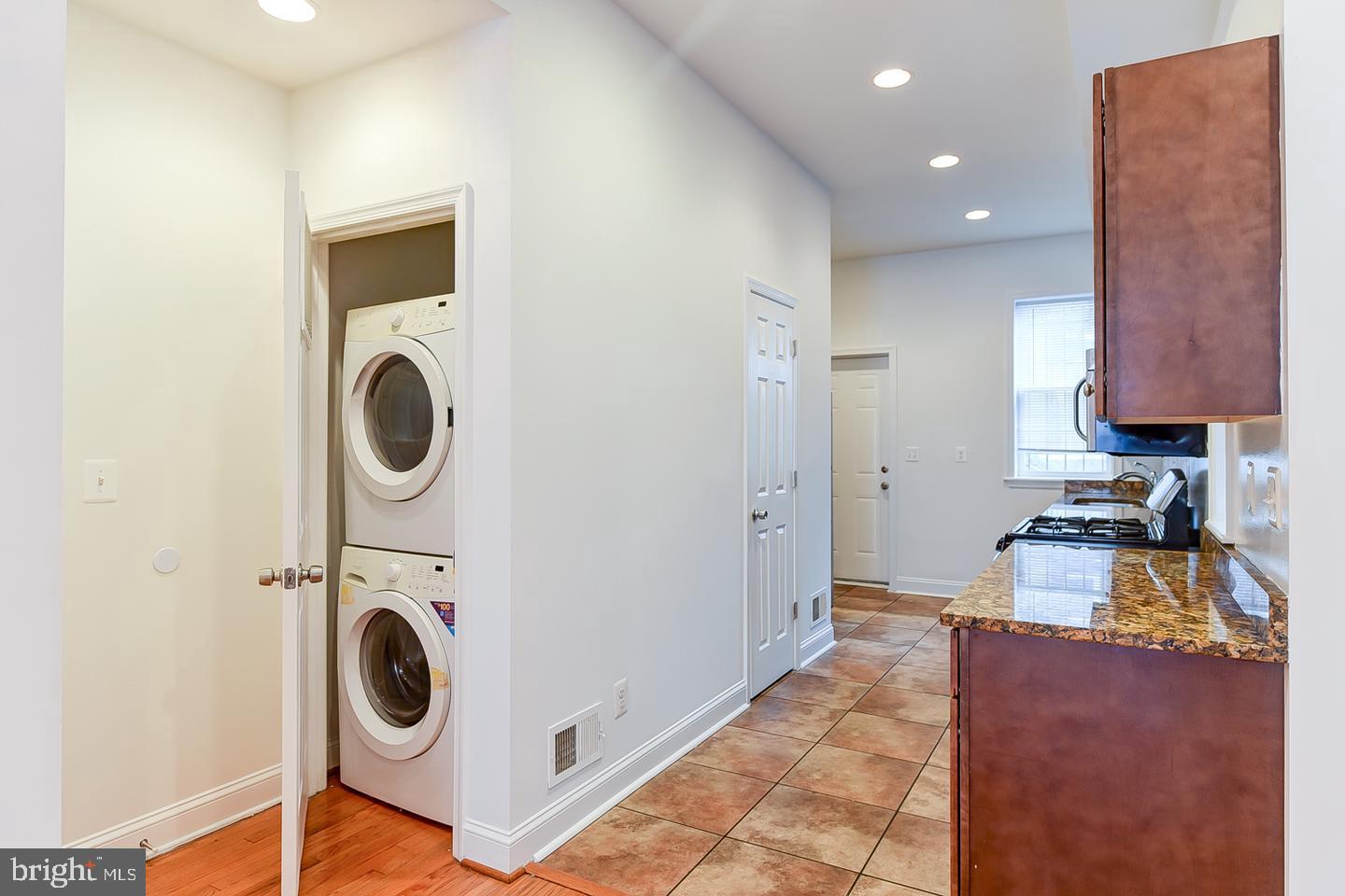 14 Florida Avenue Northeast Washington, DC 20002 - Photo 9 of 31 a view of a kitchen with washer and dryer