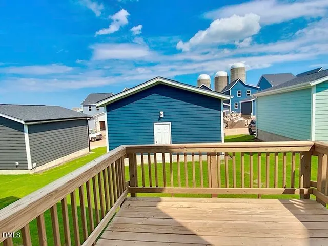 a view of a house with a balcony