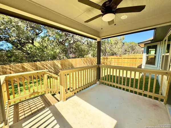 a view of a balcony