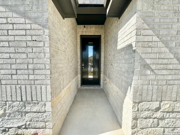 a view of an entrance