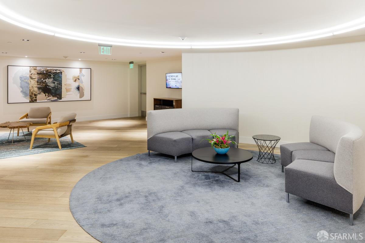 201 Folsom Street, Unit 22F San Francisco, CA 94105 - Photo 44 of 53 a living room with furniture and a table