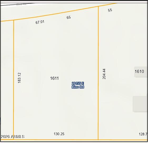 20155 East Kino Road, Unit 1611 Mayer, AZ 86333 - Photo 3 of 6 20155 - Lot Plat - Dimensions 1