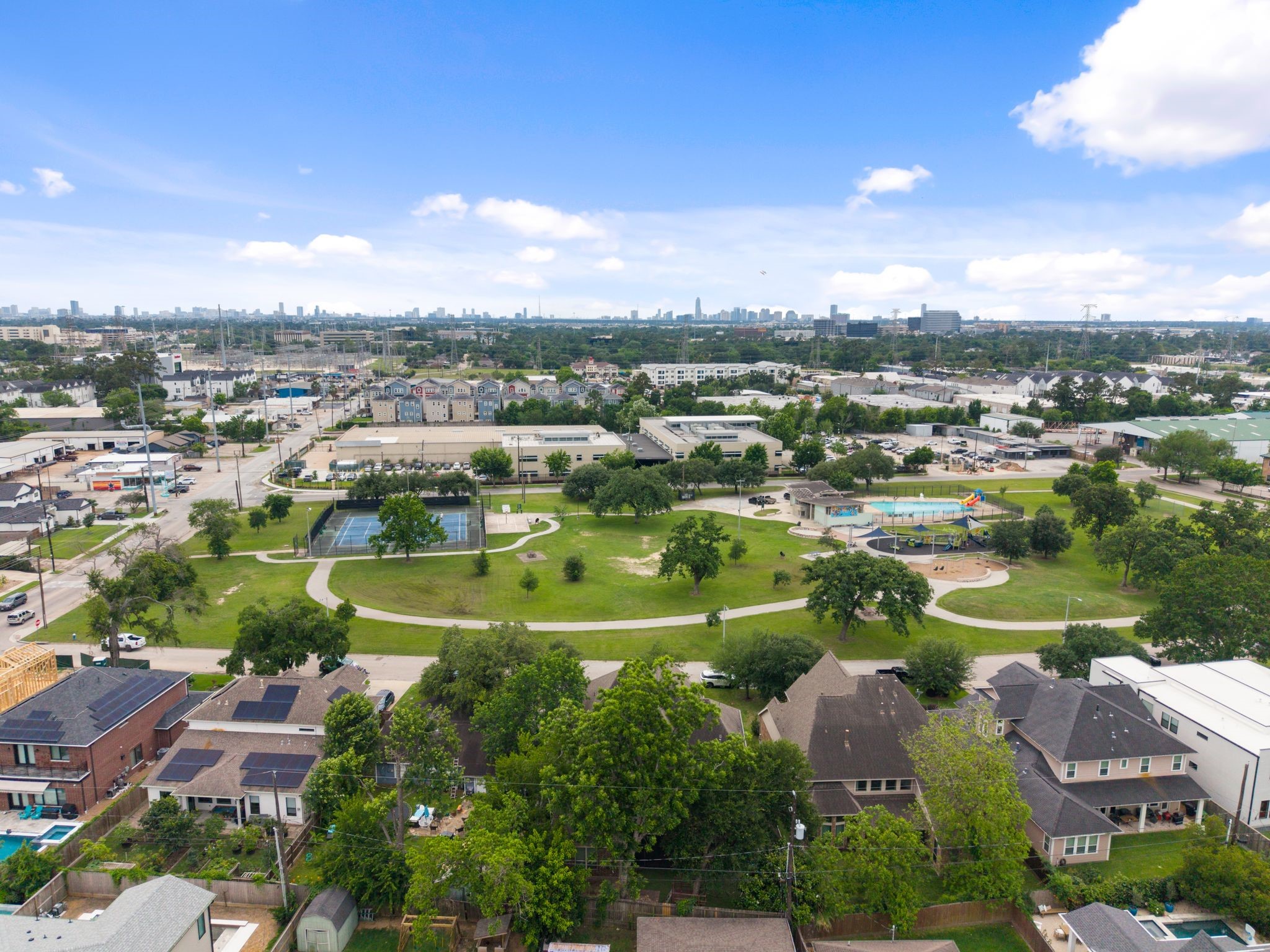 1418 Du Barry Lane Houston, TX 77018 - Photo 44 of 45 a view of city and lake