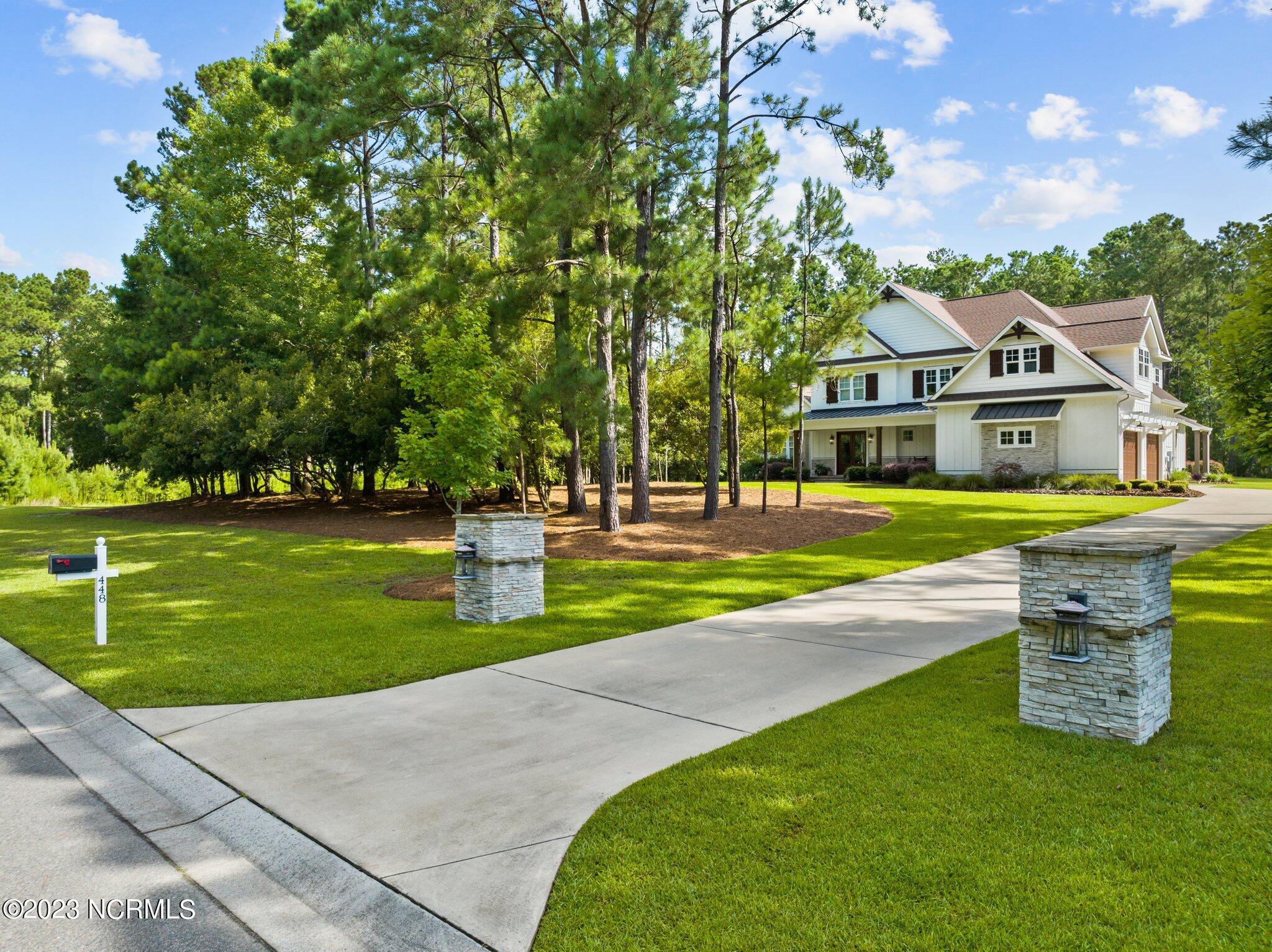 448 Whitebridge Road Hampstead, NC 28443 - Photo 132 of 139 Corner Lot with Frontal and Side Setbacks exceeding 100ft