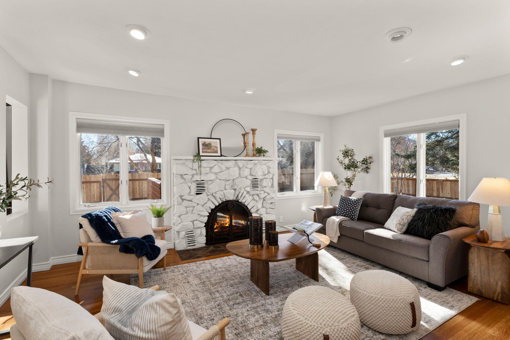 304 North 4th Avenue Hailey, ID 83333 - Photo 2 of 24 Living Room with Cozy Firepace