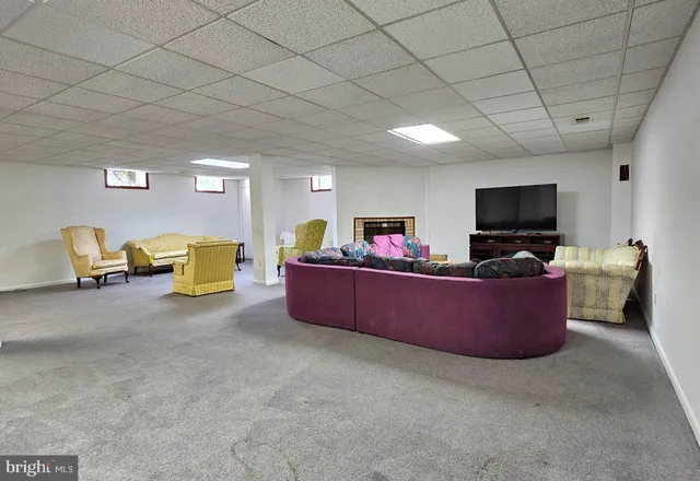 a view of a golf course with a lake view