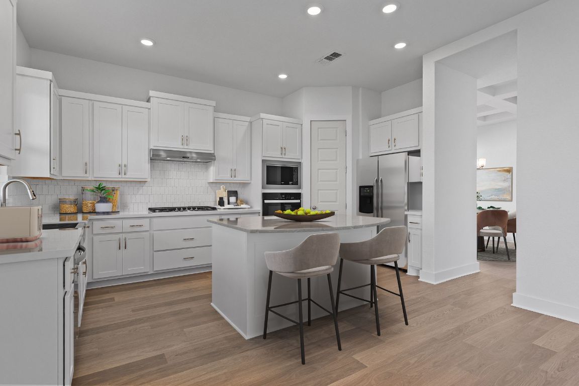 816 South Hemingway Loop Liberty Hill, TX 78642 - Photo 3 of 40 Light & Bright Kitchen - Virtually Staged