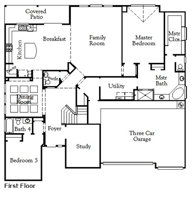 816 South Hemingway Loop Liberty Hill, TX 78642 - Photo 39 of 40 1st Floorplan - Representative Photo