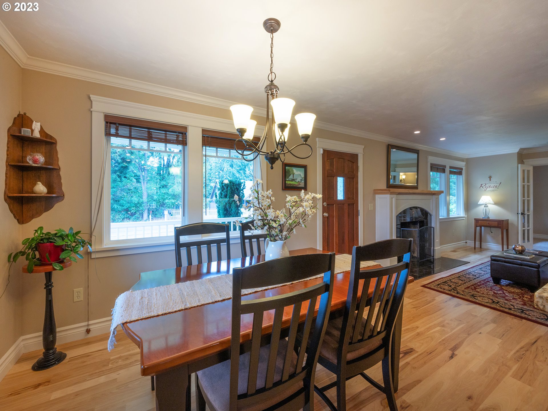 37692 Wheeler Road Dexter, OR 97431 - Photo 11 of 48 a dining room with furniture window and wooden floor