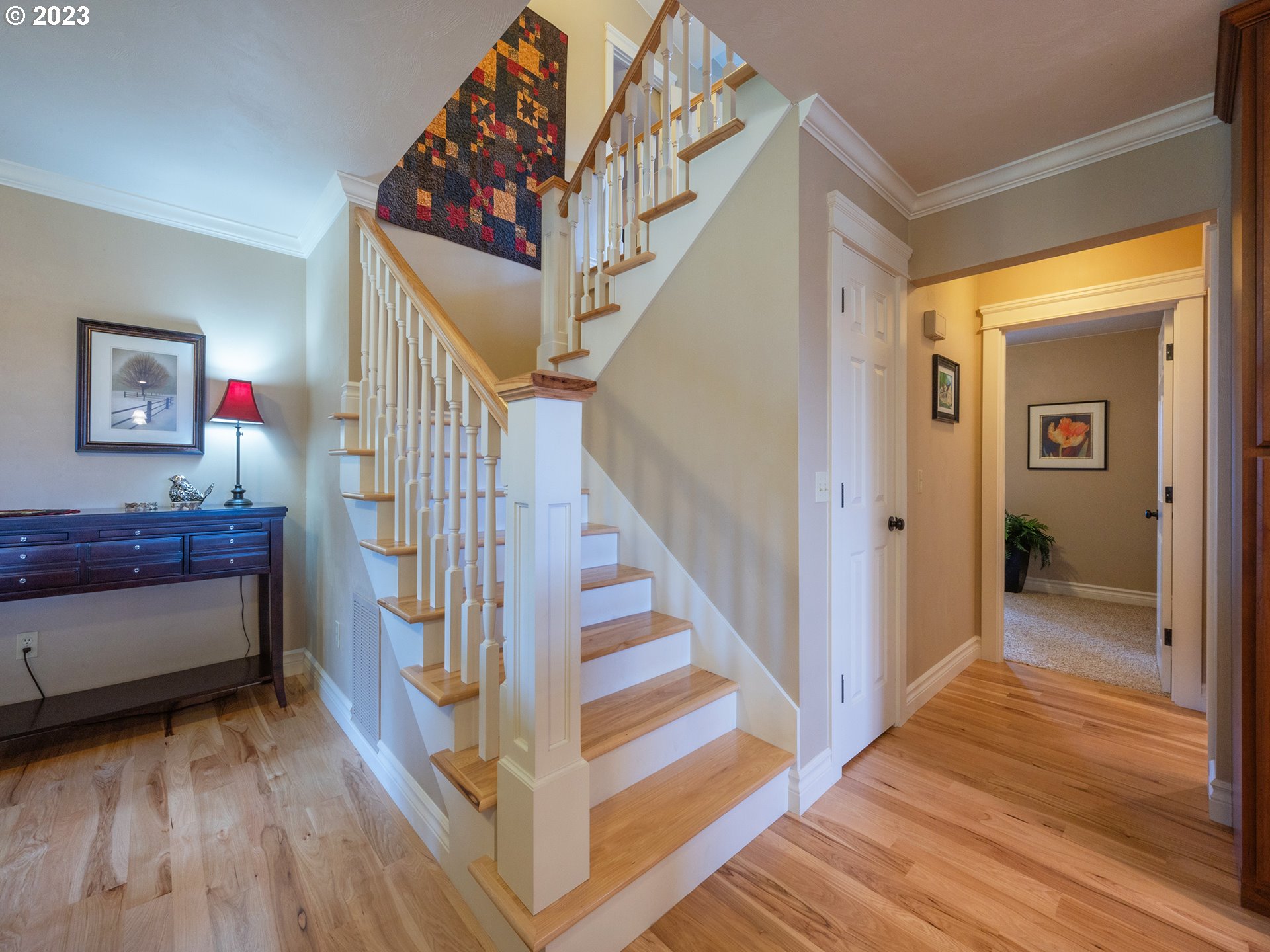 37692 Wheeler Road Dexter, OR 97431 - Photo 23 of 48 a view of entryway and hall with wooden floor