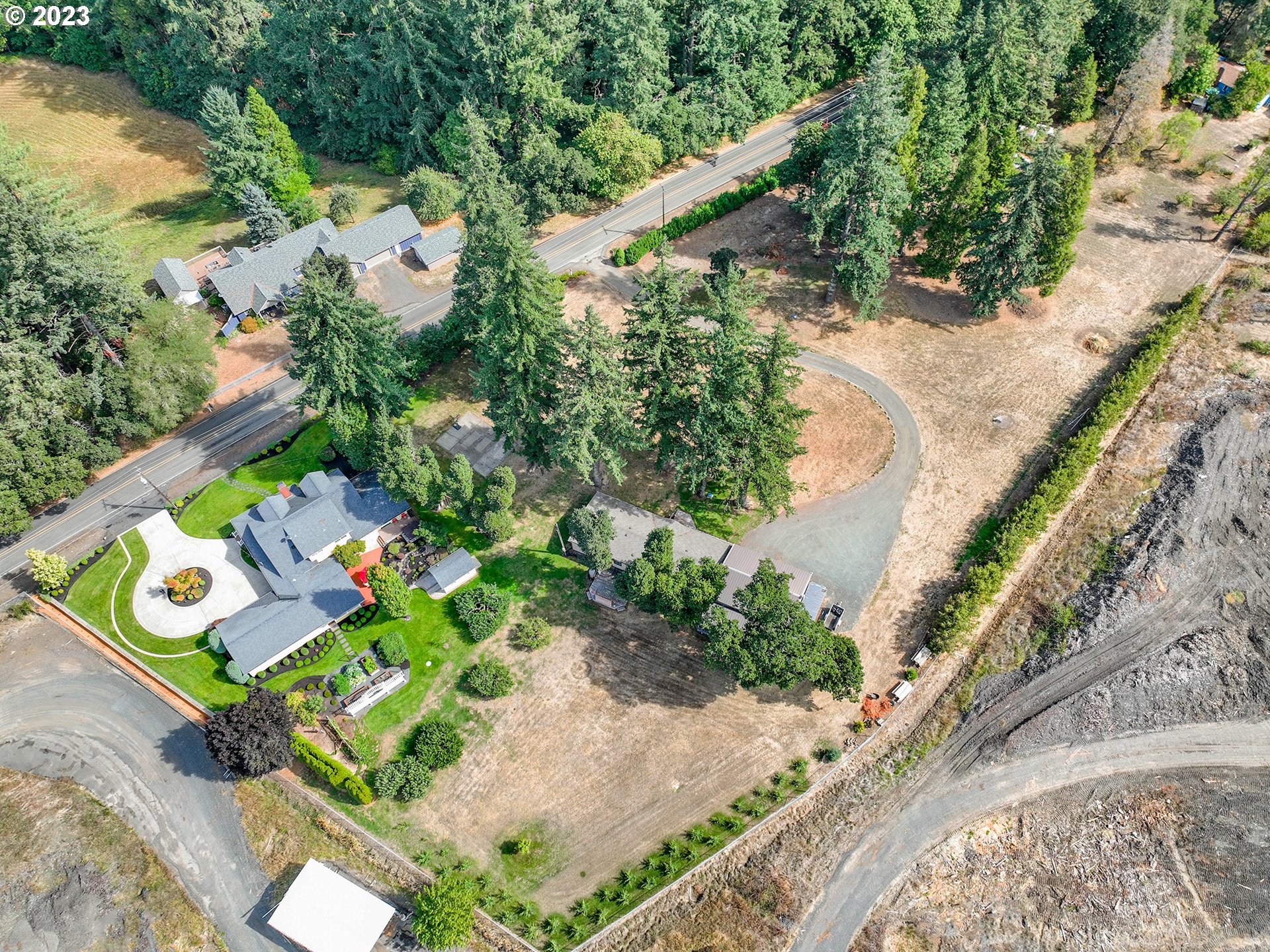 37692 Wheeler Road Dexter, OR 97431 - Photo 43 of 48 an aerial view of a house with a yard