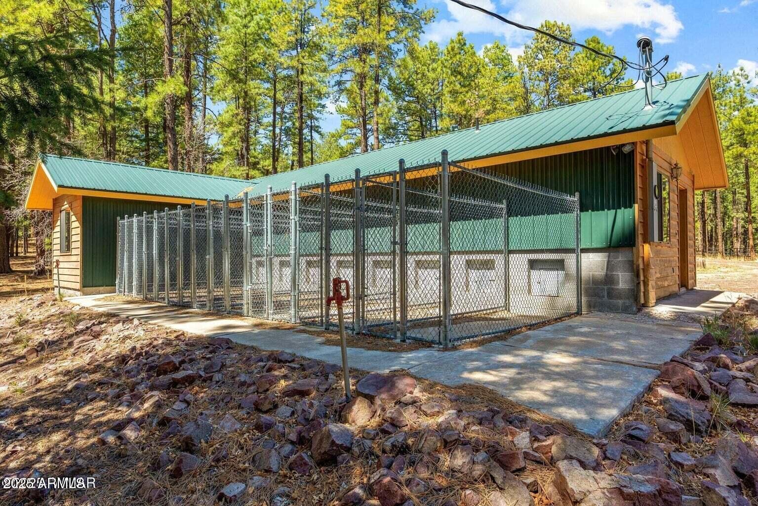 61 County Road 2266 Alpine, AZ 85920 - Photo 43 of 51 a view of a backyard with a small cabin