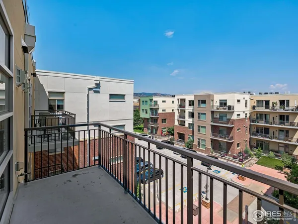 a view of balcony with city view