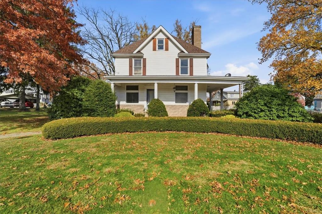 a view of a house with a swimming pool