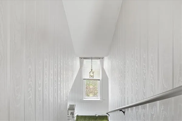 a view of an entryway with stairs