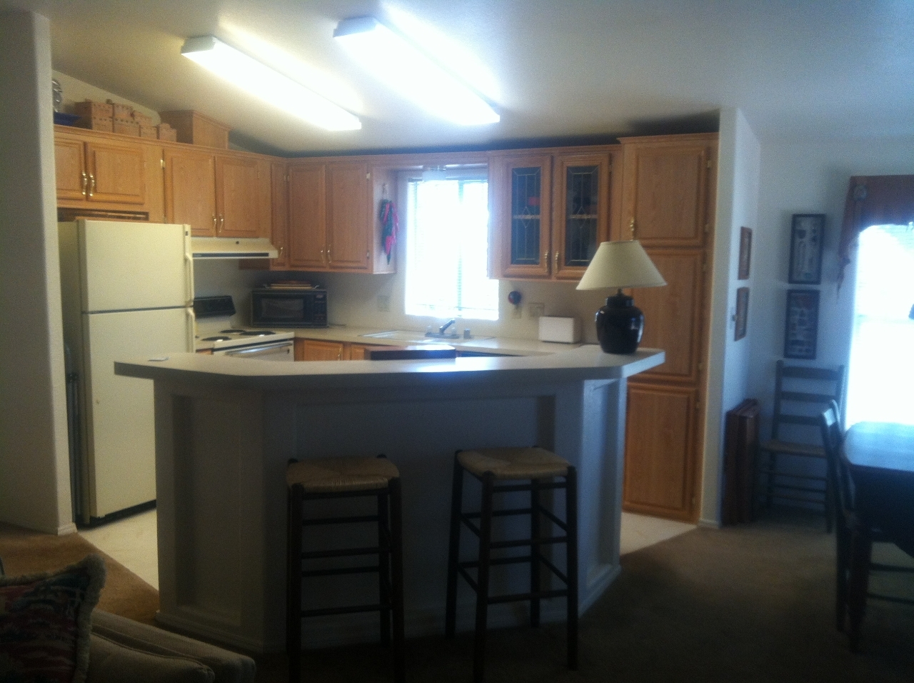 Kitchen from the living room