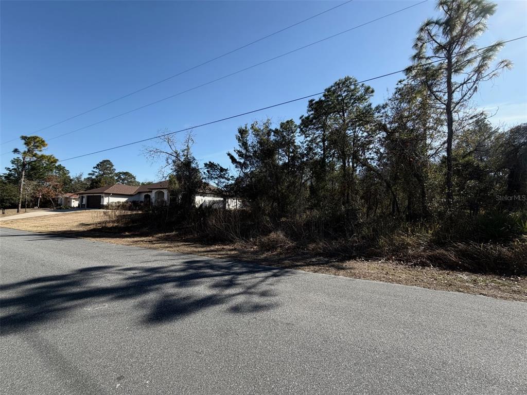 a view of path along with residential houses