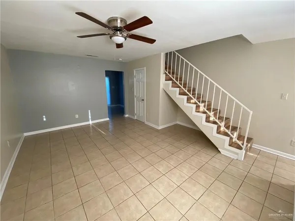 a view of an entryway with a window
